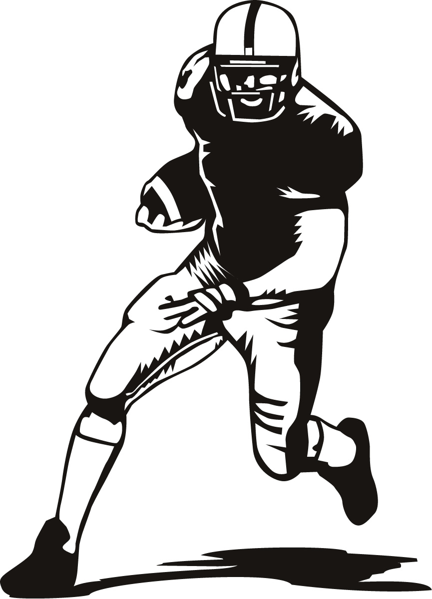 American Football Sports and Hobbies Wall Art Decal Wall Stickers ...