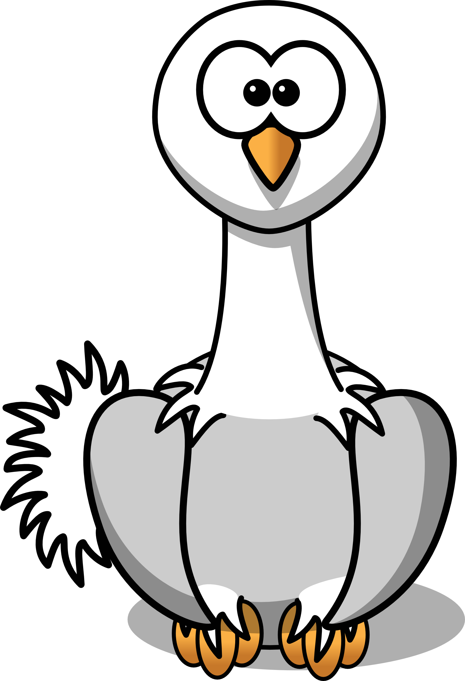Clip Art: cartoon ostrich sheet page background ...