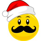 Moustache Smiley Xmas T-Shirt ID: 11550296