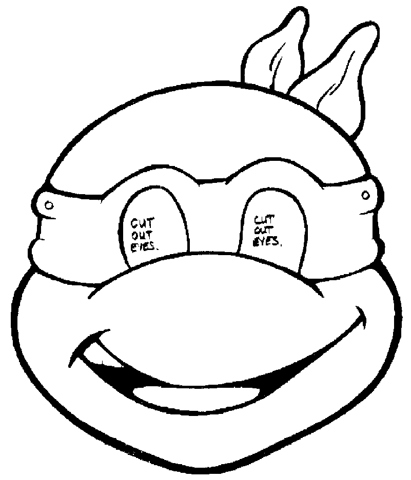Teenage Mutant Ninja Turtles Printed Masks - ClipArt Best