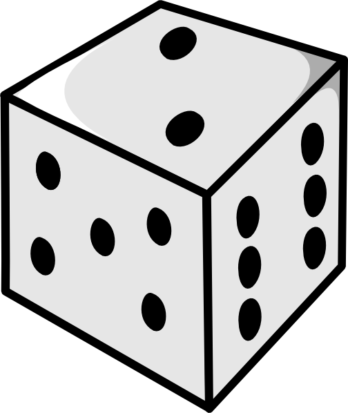 Dice 5 2 6 clip art - vector clip art online, royalty free ...