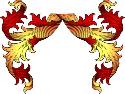 Advanced Mantling Clipart for Custom Coat of Arms