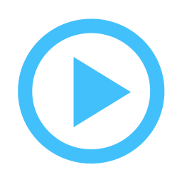 Caribbean blue video play 3 icon - Free caribbean blue video play ...