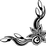 Flower Corner Borders 1 Decals