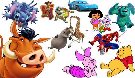 Download PSD source - Heroes of children's cartoons | Graphic ...