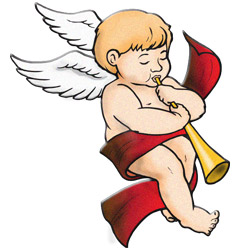 Free Vintage Angels Christmas Clipart