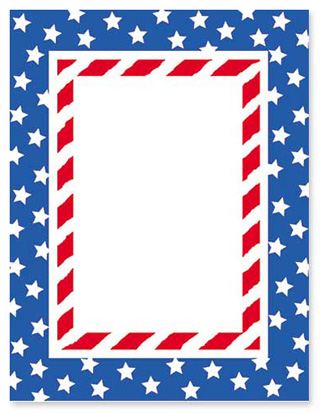 Stars Stripes Stationery Letterhead