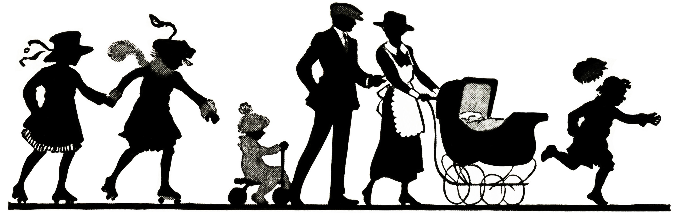 Free Vintage Image ~ Silhouette of Lady