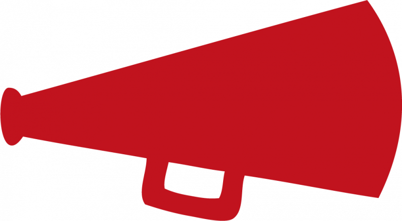 Cheerleader Megaphone Clipart
