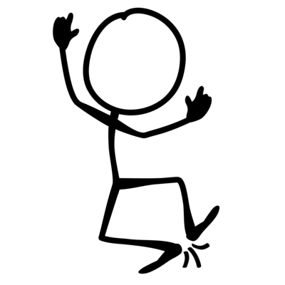 Happy Stick Figure
