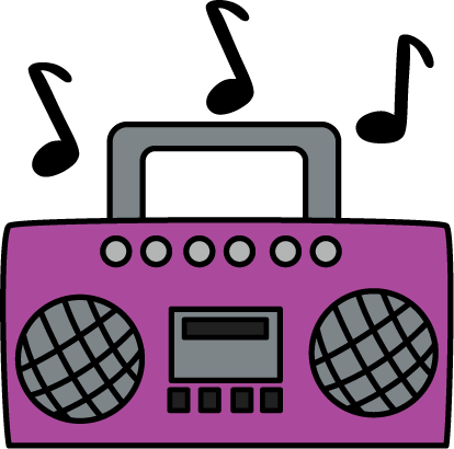 Purple Boombox Clip Art - Purple Boombox Image