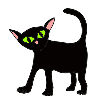 Halloween Black Cat Clipart