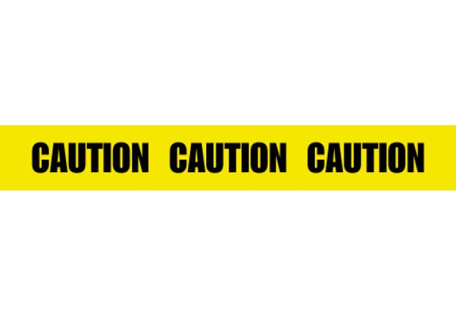 Ironwear 1102-01 CAUTION Yellow 2.0 mil Tape 1000ft Roll - 2.0 mil ...