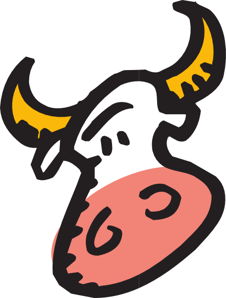 Cartoon Bull Face Clip Art - vector clip art online ...