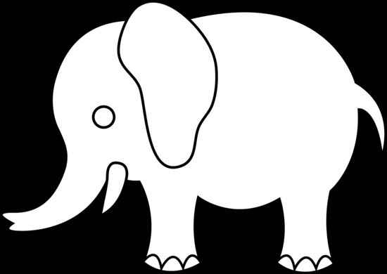 Elephant Outline | Easy Elephant ...