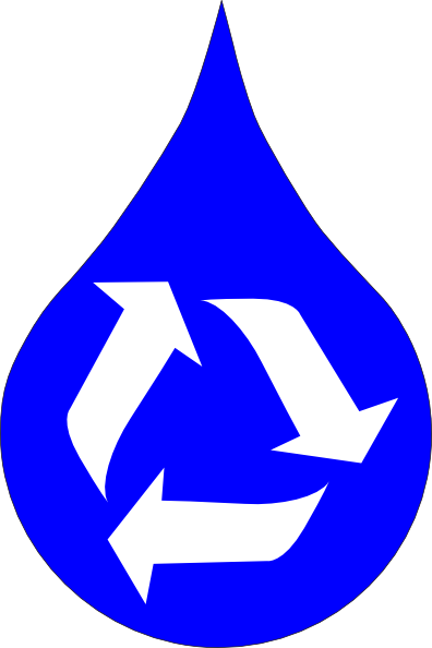 Ksd Recycle Water Blue clip art Free Vector