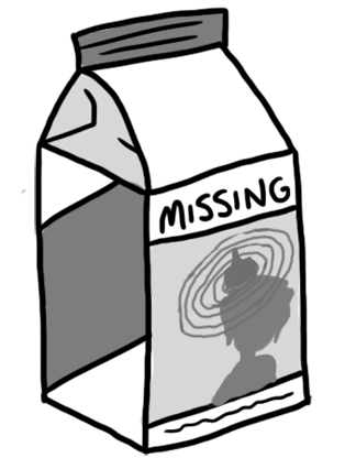 Missing milk carton clipart