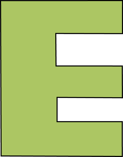 Letter E Clipart - Tumundografico