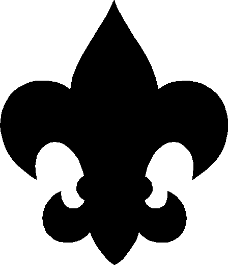 Boy scout fleur de lis clip art