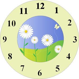Clock clipart no hands colorful