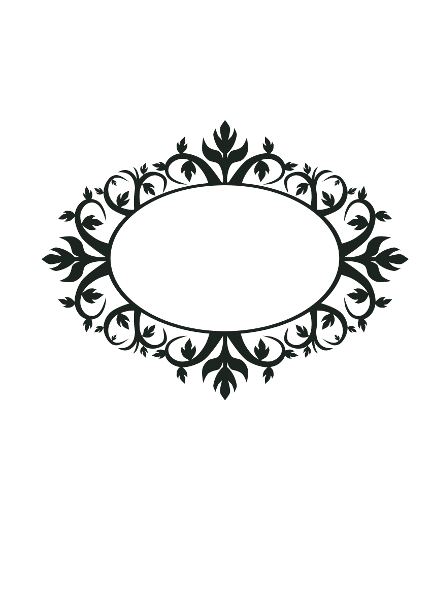 Ornament Oval Frame Clipart by jokantola : Flower Cliparts #8383 ...