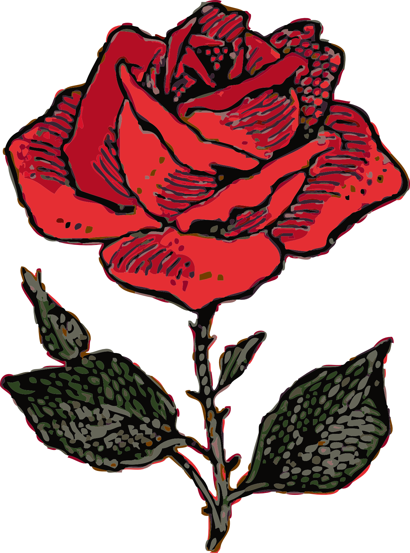 Rose Clip Art Public Domain - Free Clipart Images