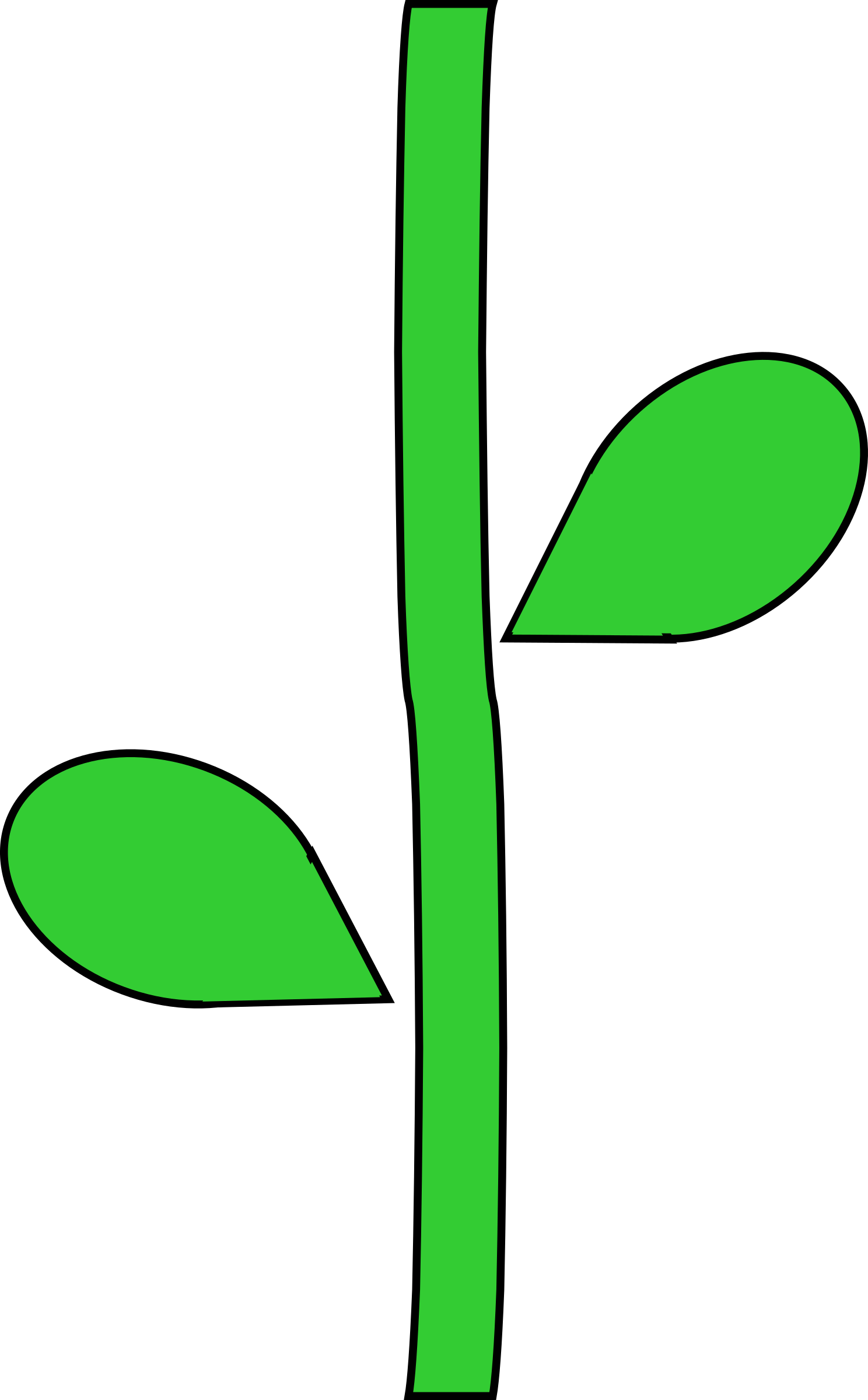 Clipart flower with stem