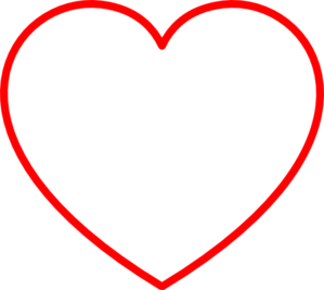Red outline shape clipart