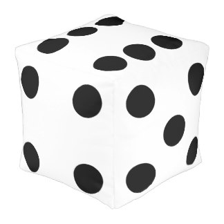 Dice Pattern Poufs Pillows & Ottomans | Zazzle