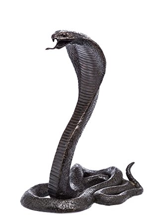 Bronze sculpture, figure, snake, cobra, bronze sculpture, bronze ...