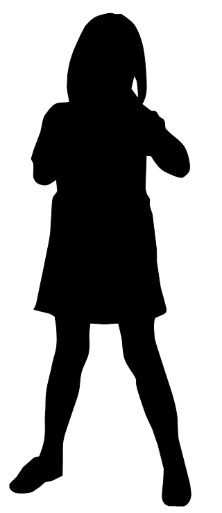 Little Girl Silhouette Clipart
