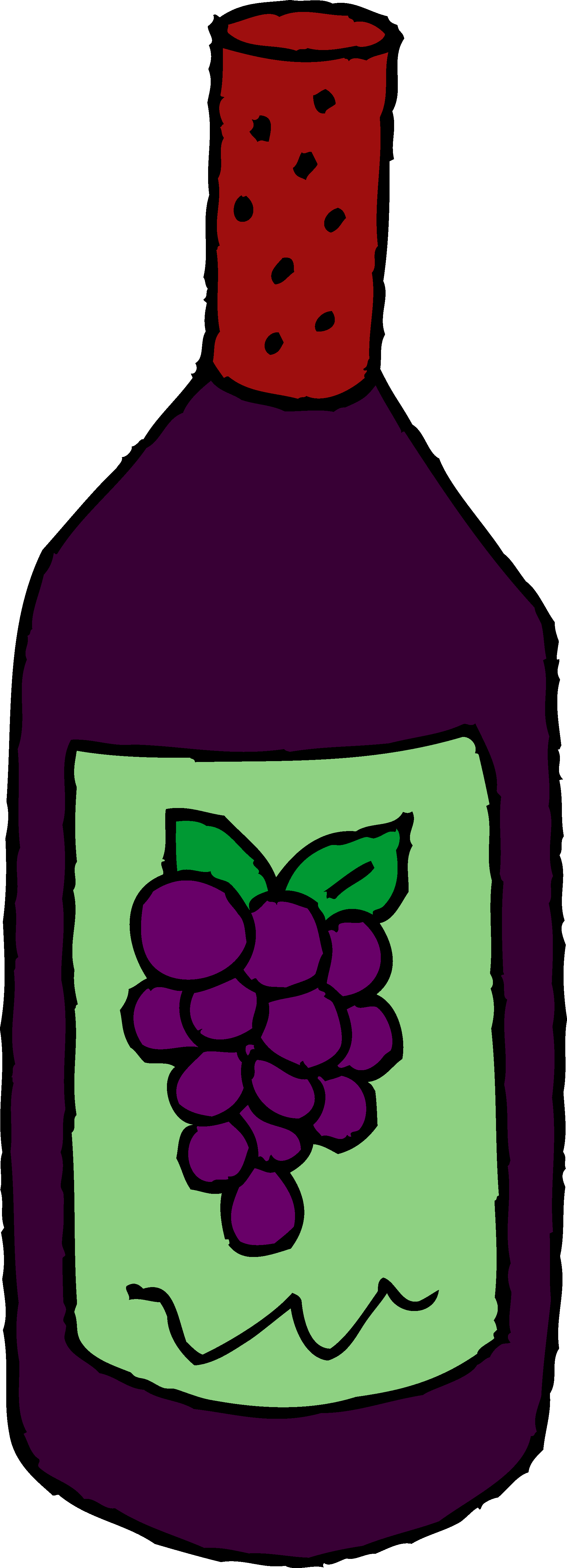 Free wine bottle clipart