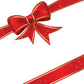 Ribbon Christmas Border Clipart