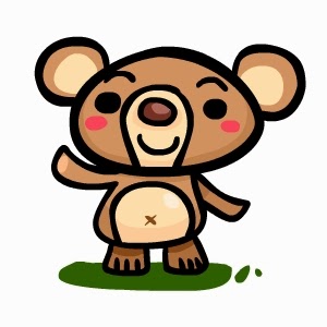 Home-Spun-Around: Saturday Art School: How to draw a cute Bear!