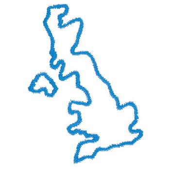 Outlines(Dakota Collectibles) Embroidery Design: Great Britain ...