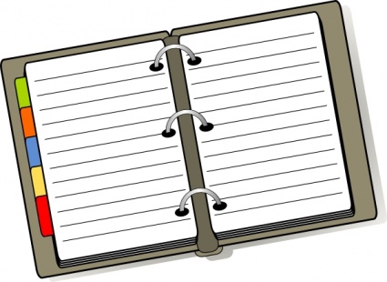 Image of Agenda Clipart #2609, Clip Art Calendar - Clipartoons