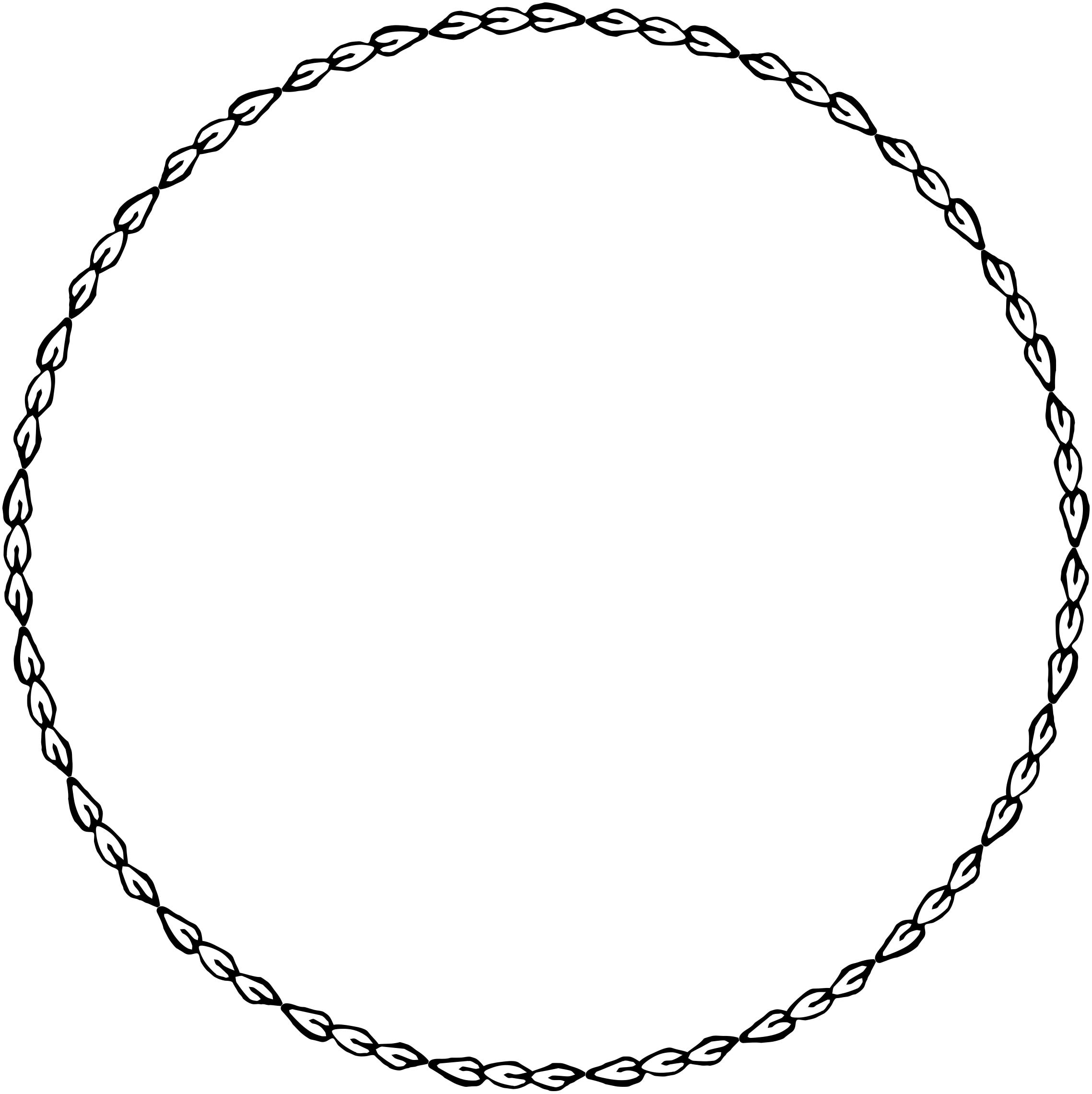 Vintage Floral Wreath Borders Clip Art Image Collection – with ...