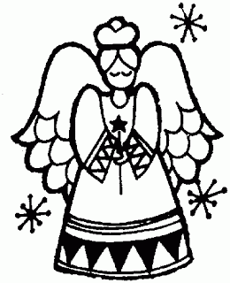 Christmas Angel Coloring Pages | Learn To Coloring