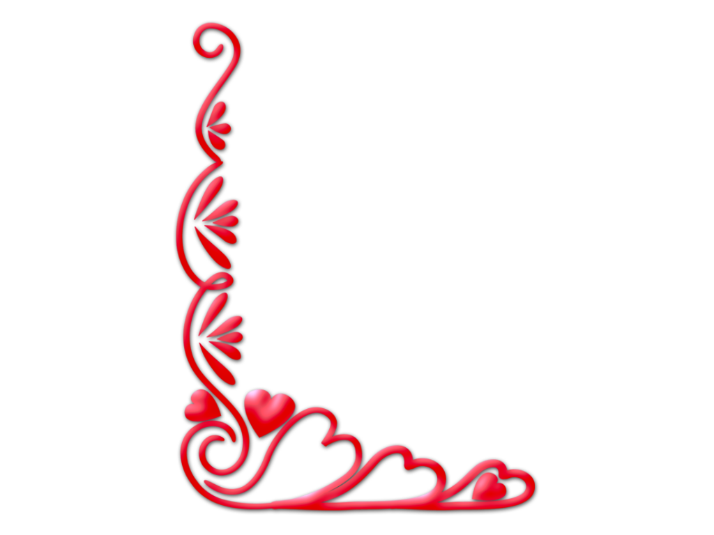 Wallpapers Valentine Frames Photoshop Png Designs Corners 1024x768 ...