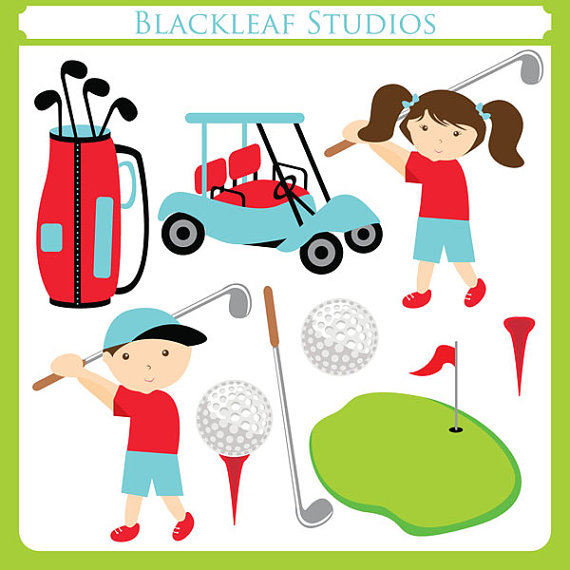 Golfing ORIGINAL - golf cart, golf ball, t off, golf caddy, golf ...