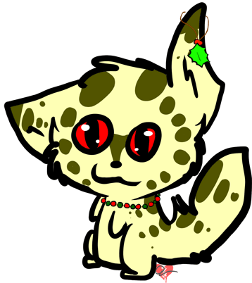 Cute Cartoon Cat Christmas Chibi Cat Cartoon, Echo's Cute Cats ...
