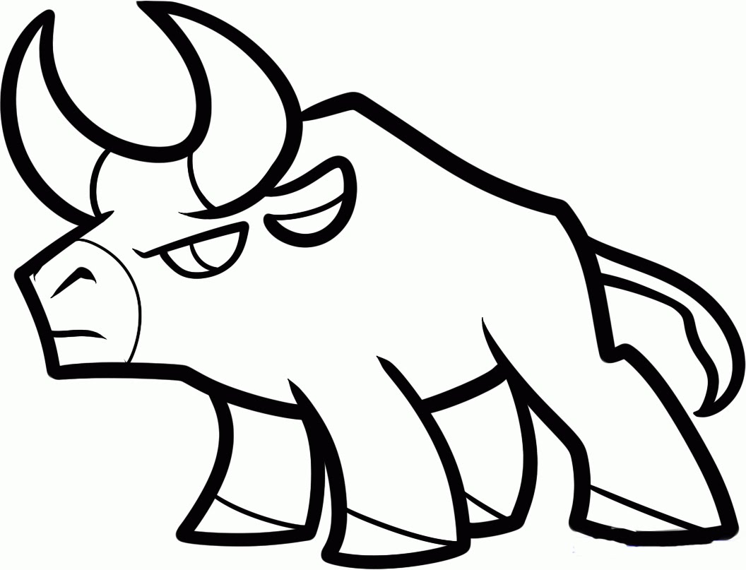 How to Draw a Bull - Easy Drawings - YouTube