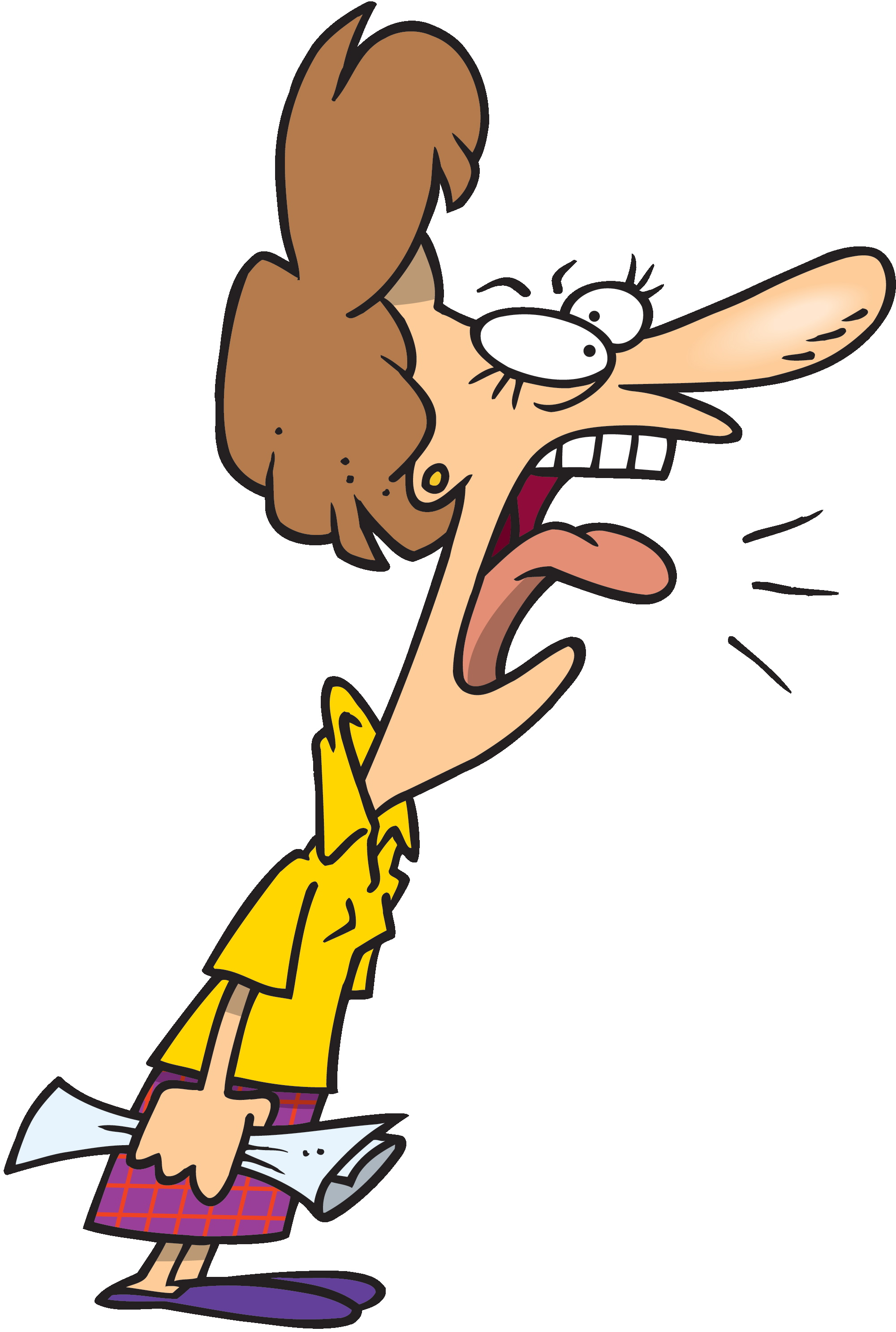 Boy Yelling Clipart