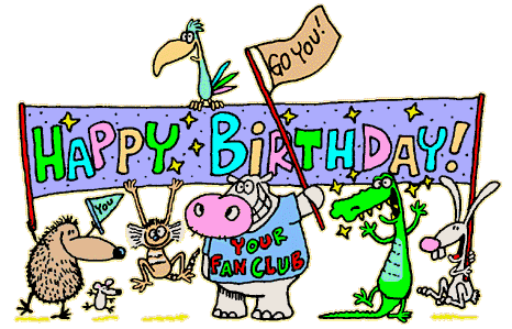 Animated birthday clip art funny