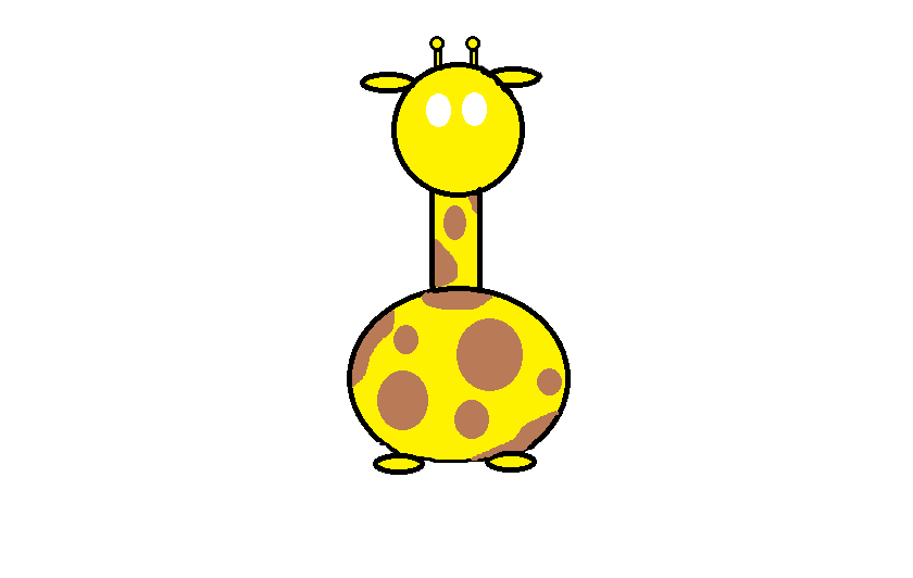 How to Draw (A Giraffe) in Microsoft Paint ~ so tomorrow
