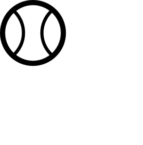 Tennis ball tennis black and white clipart kid - Clipartix