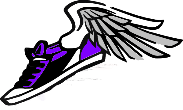 Track shoe running shoes clipart 2