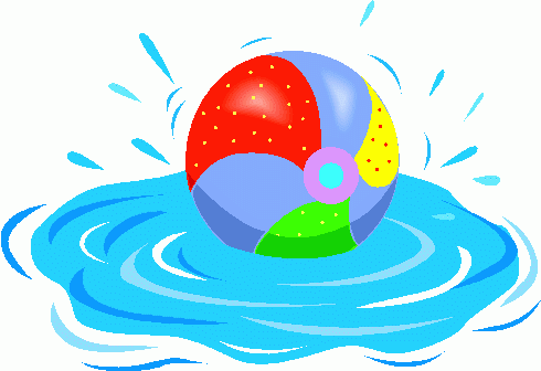 Kids beach party clipart