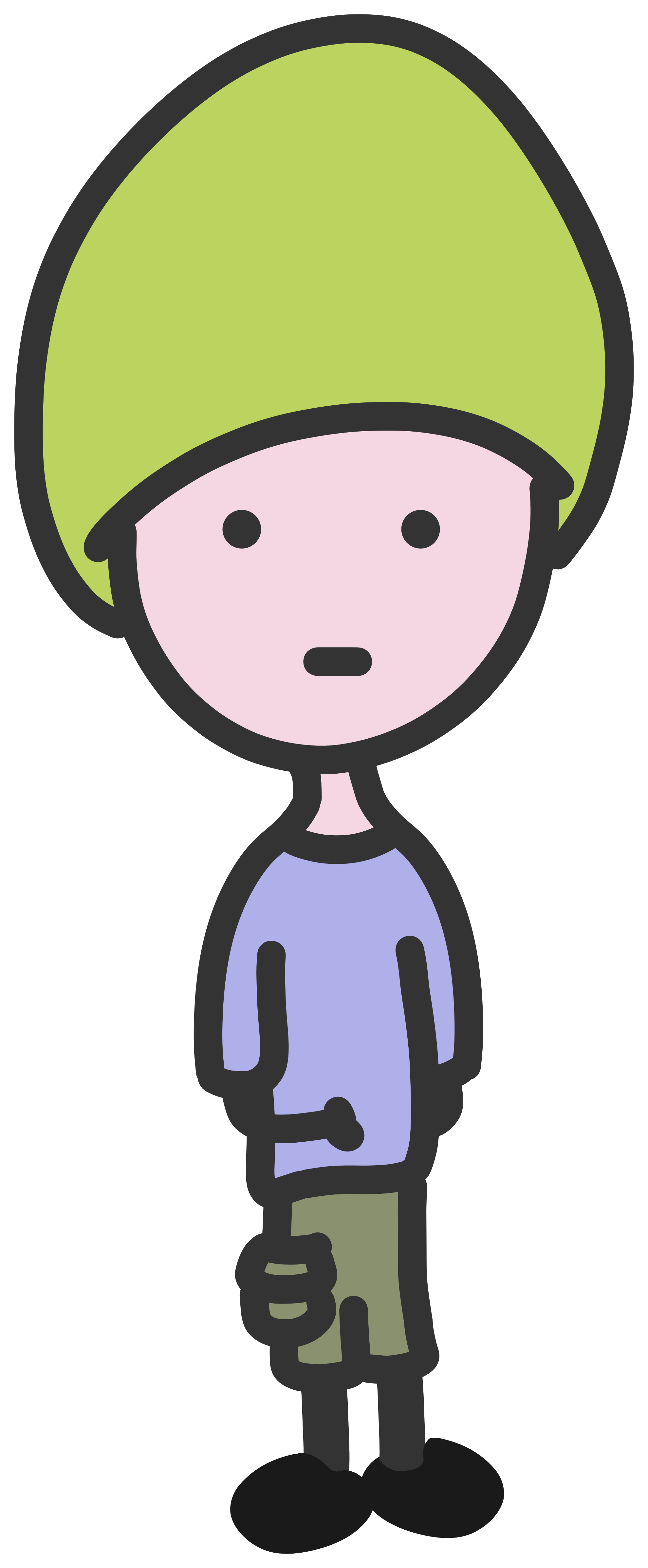 Quiet boy clipart