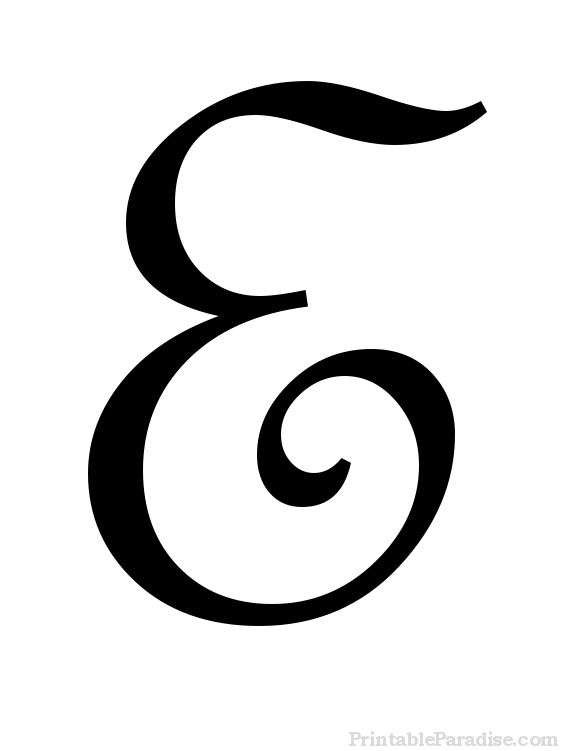 Printable Cursive Letters - Free Fancy Cursive Letters